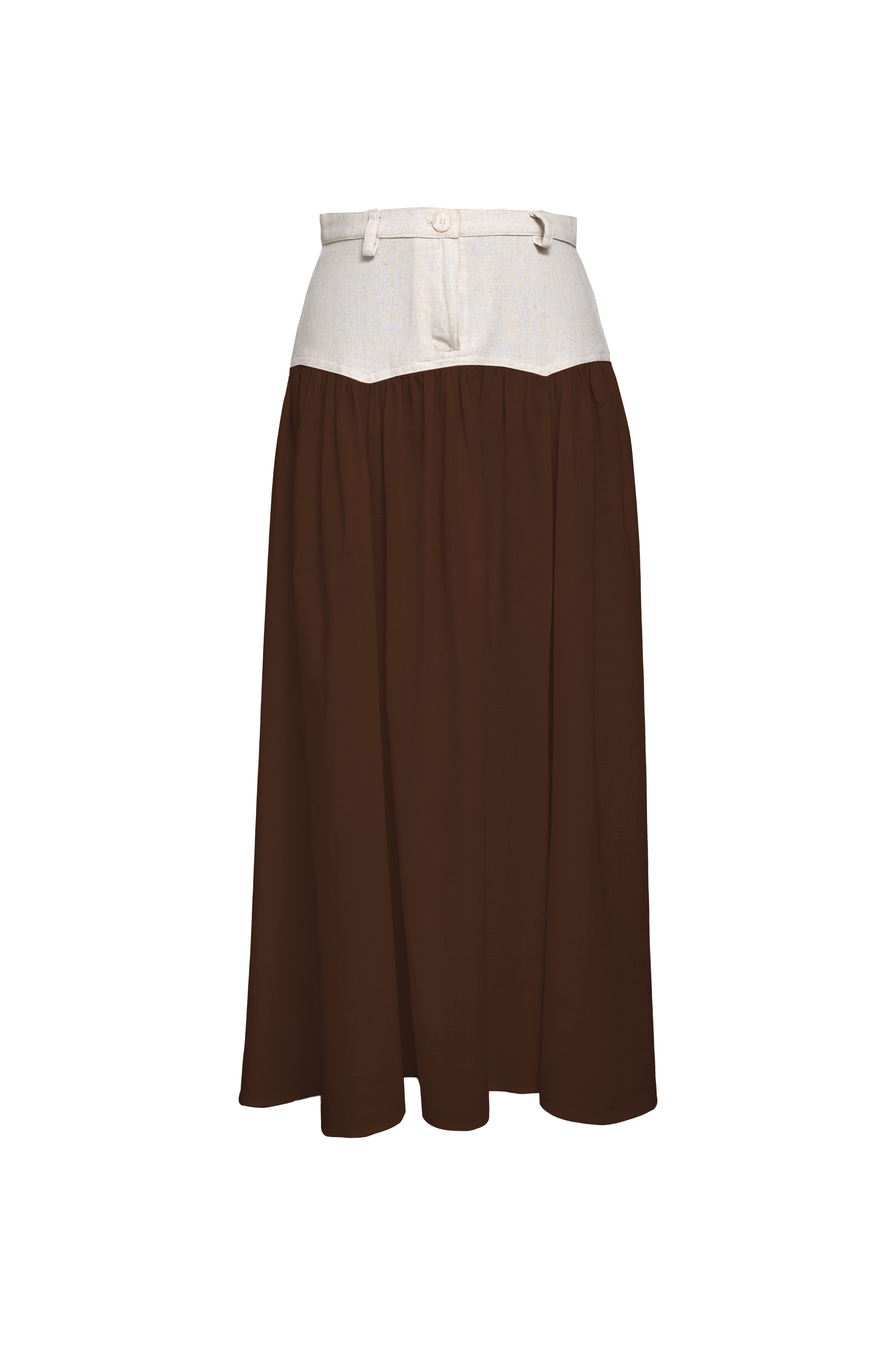 SAND STRIPE SKIRT (COFFEE)