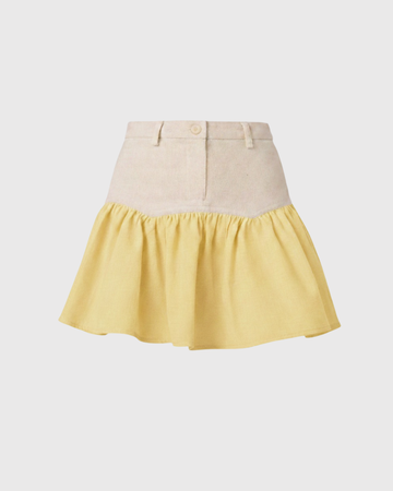SAND STRIPE MINI SKIRT (SUNNY)