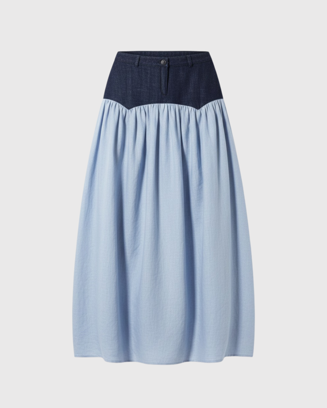 SAND DENIM SKIRT