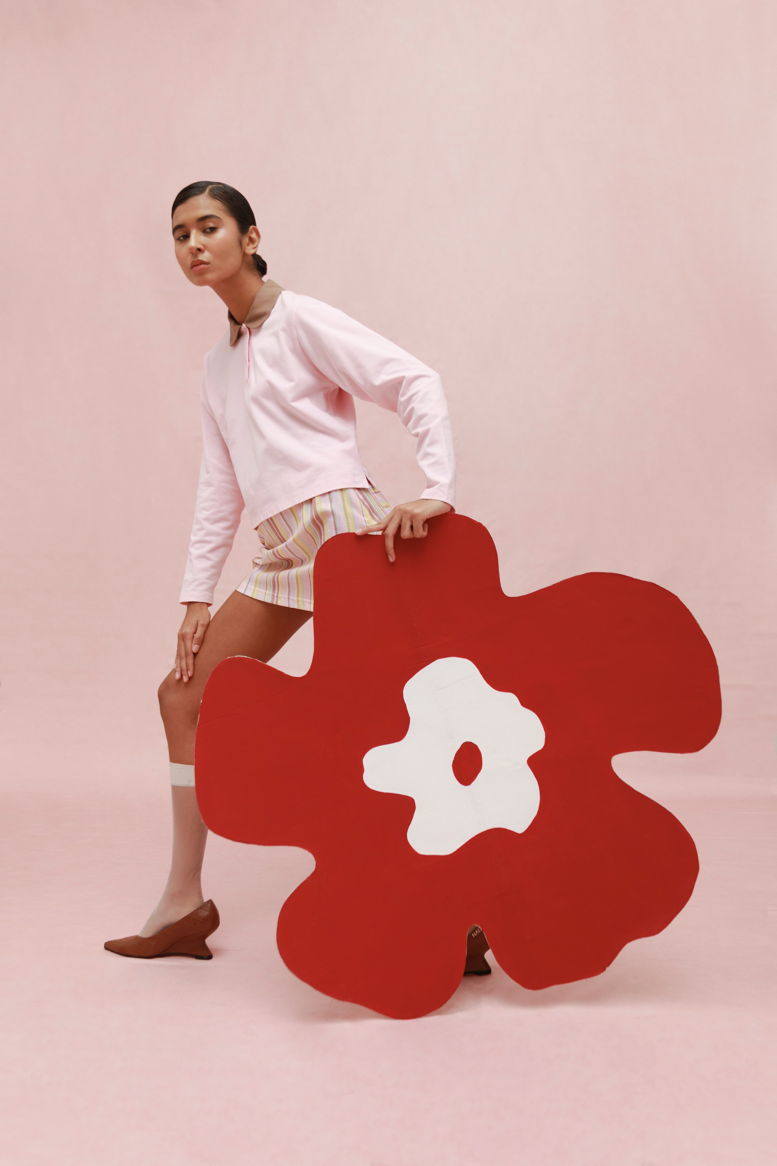 ROSE MAXI POLO