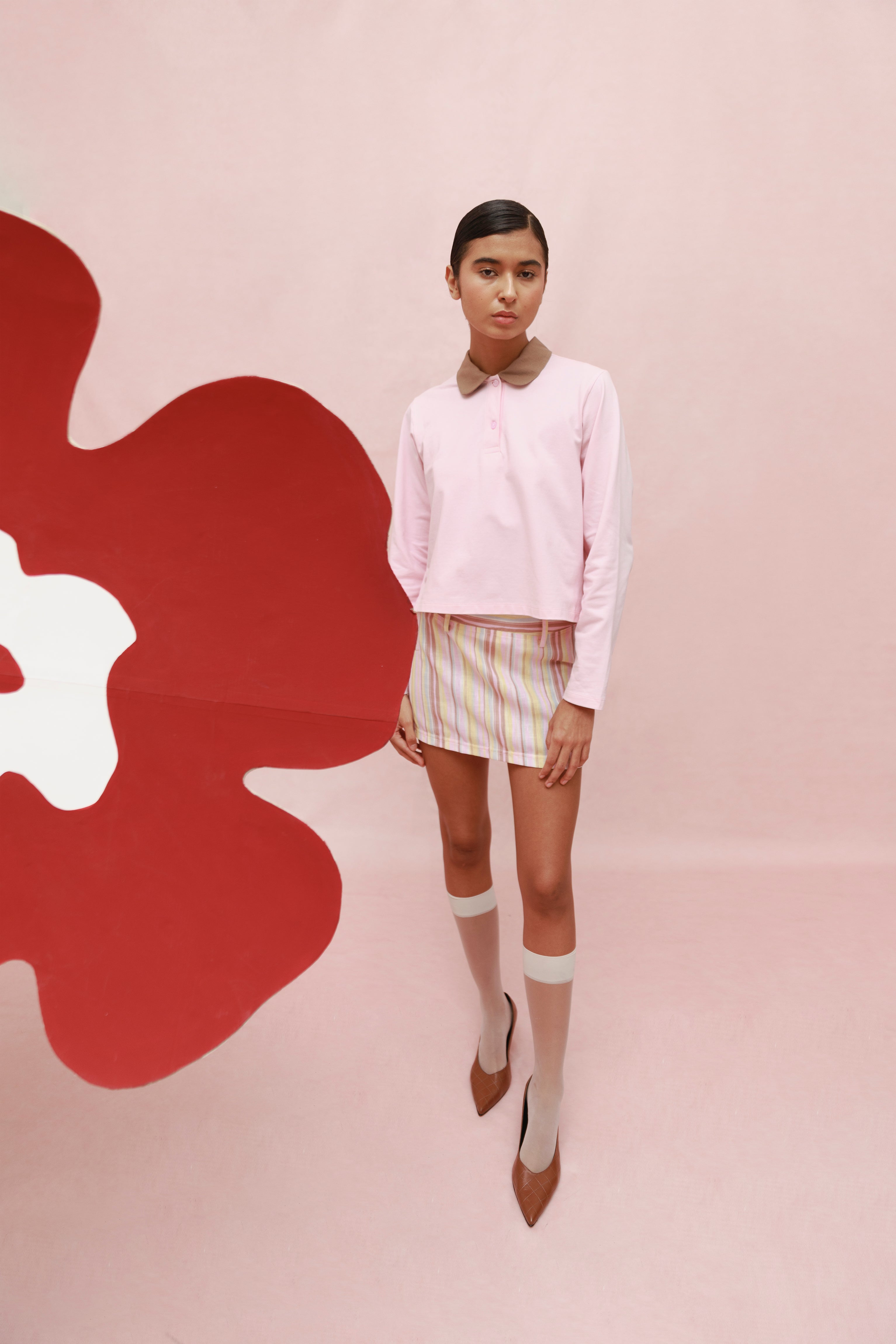 ROSE MAXI POLO