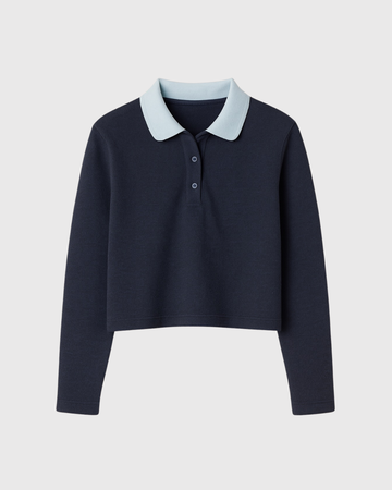 NAVY MAXI POLO