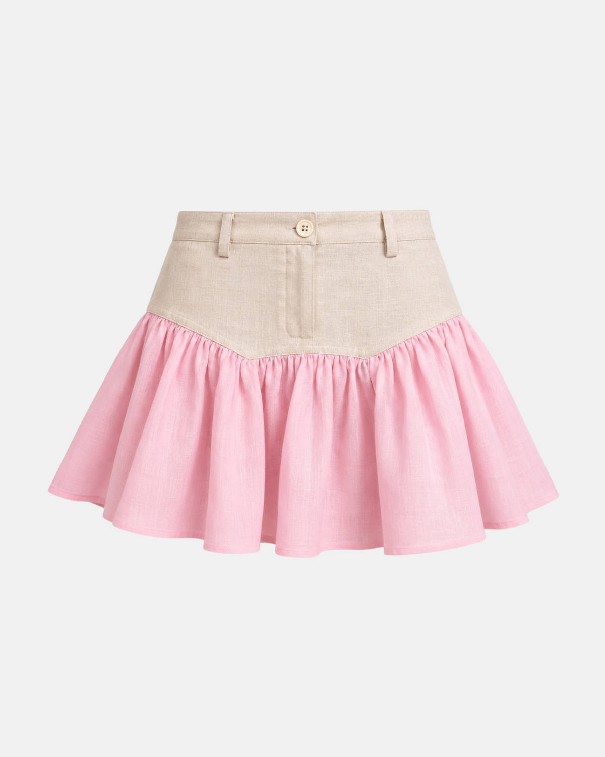 SAND STRIPE MINISKIRT