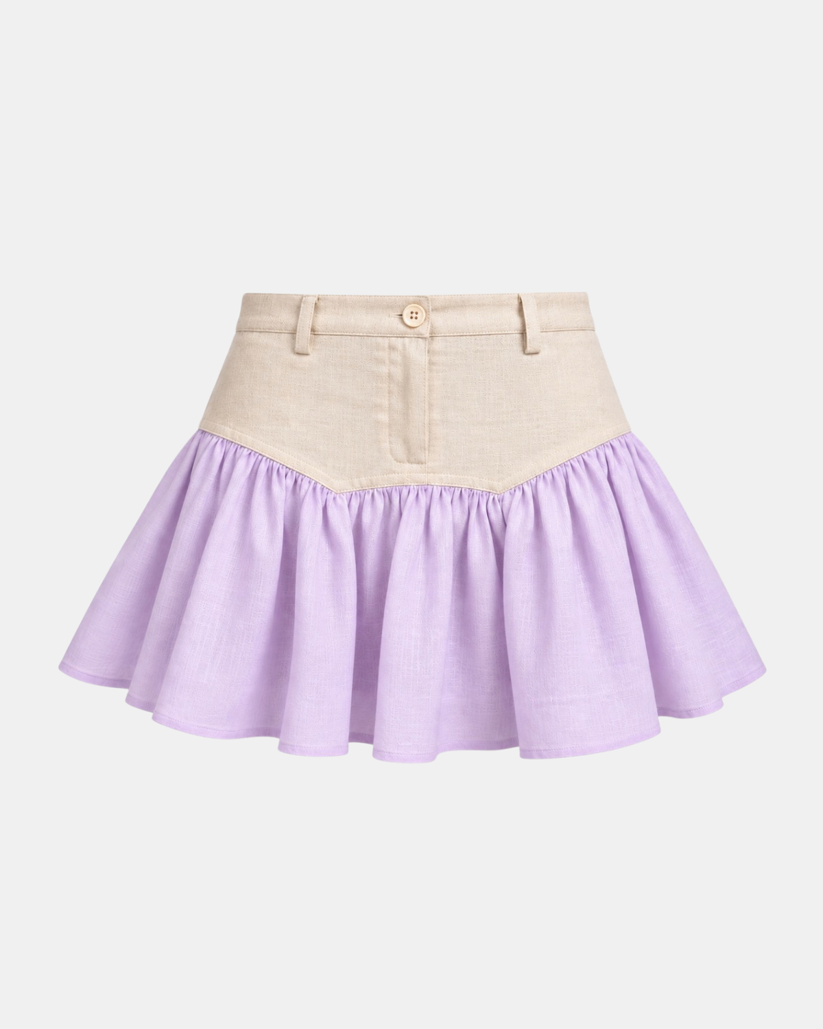 SAND STRIPE MINISKIRT