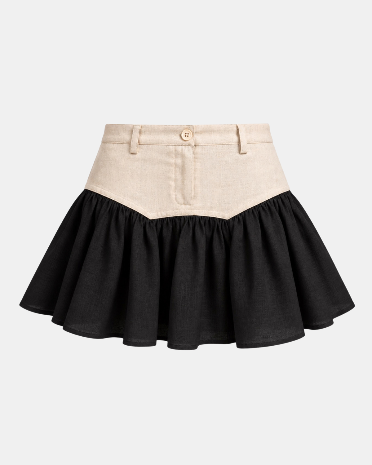 SAND STRIPE MINISKIRT