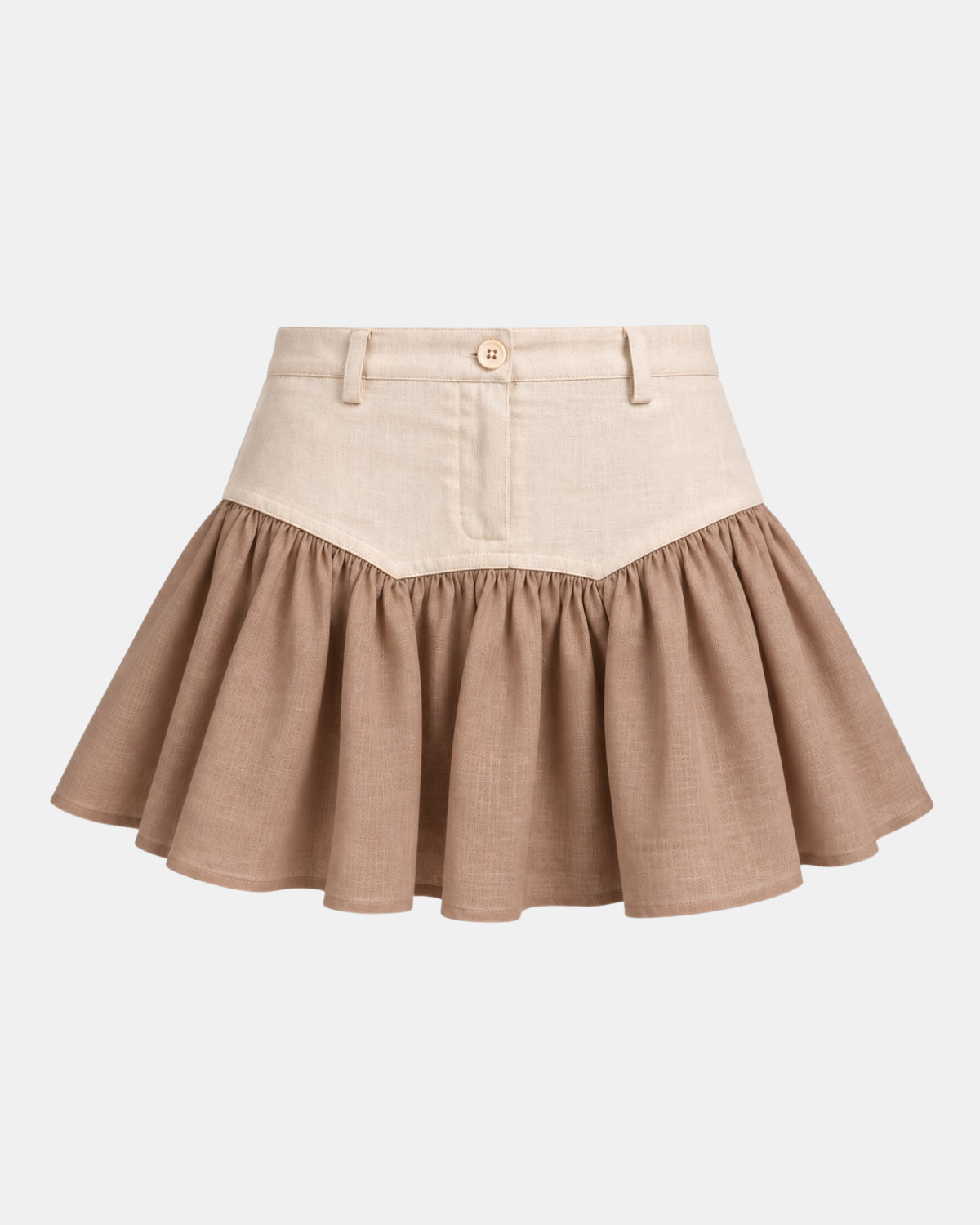 SAND STRIPE MINISKIRT