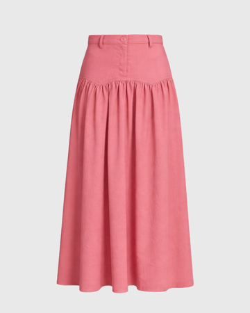 SAND STRIPE SKIRT (CHERRY)