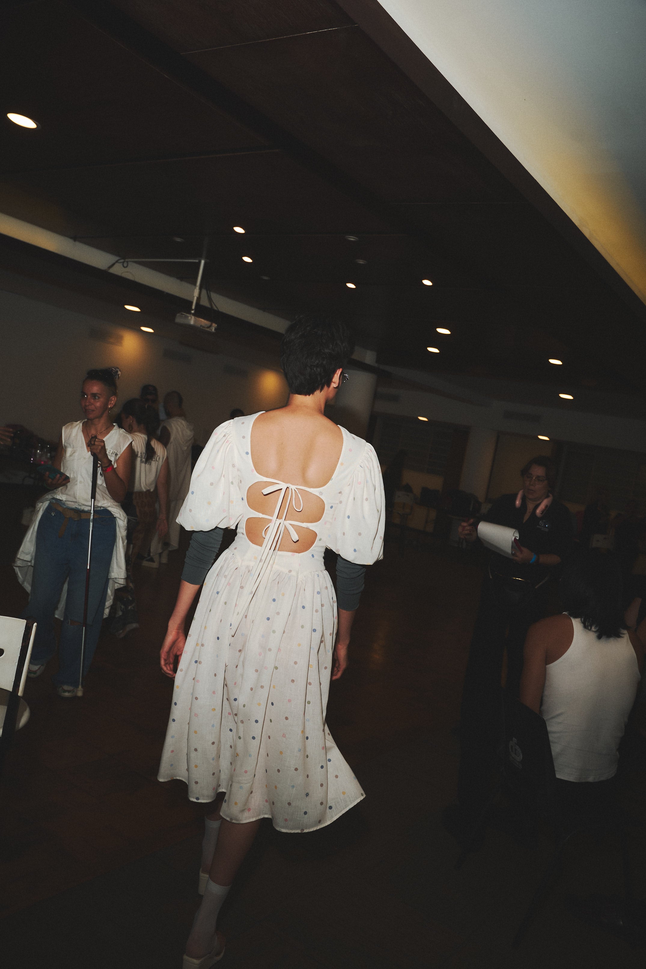 CONFETTI BOW DRESS