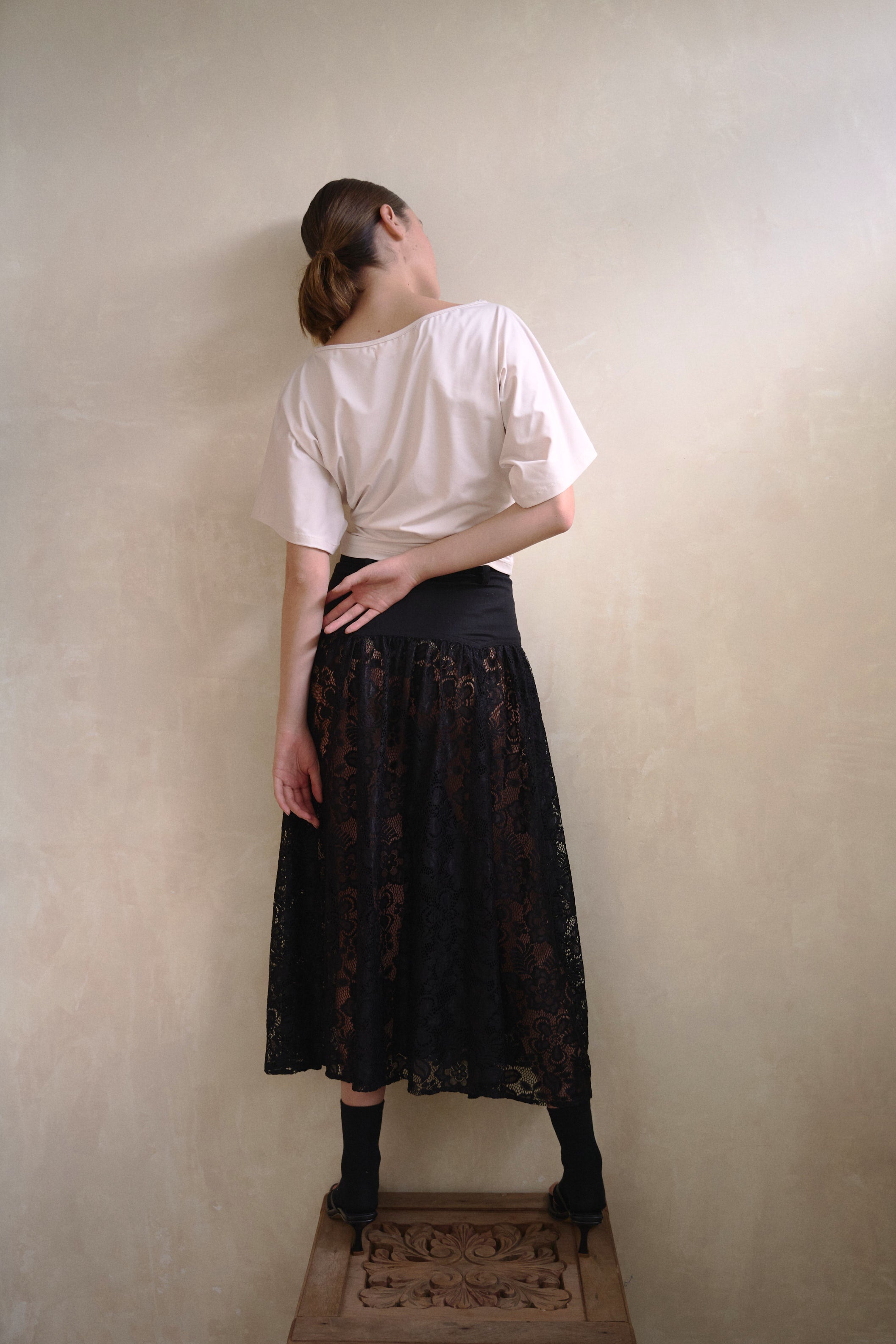 MIDNIGHT LACE SKIRT