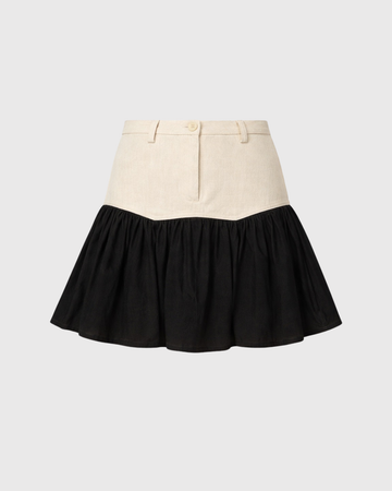 SAND STRIPE MINI SKIRT (NIGHT)