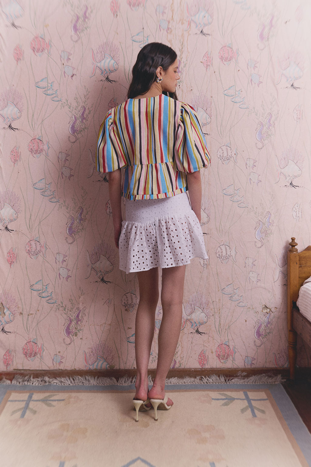 BLUSA, PRINT DE RAYAS, COLORES